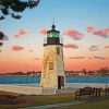 Newport Harbor RI Lighthouse Diamond Painting