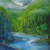 Olympic National Forest Park Art Diamond Painting