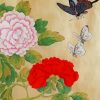 Peonies And Butterflies Diamond Paintings