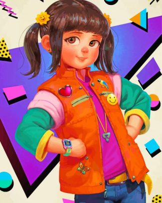 Punky Brewster Character Art Diamond Painting