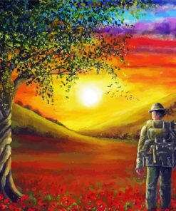 Remembrance Day Sunset Diamond Painting
