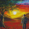 Remembrance Day Sunset Diamond Painting