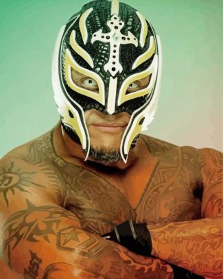 Rey Mysterio Professional Wrestler Diamond Painting