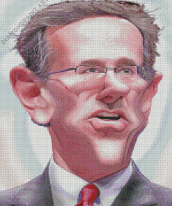 Rick Santorum Caricature Diamond Paintings