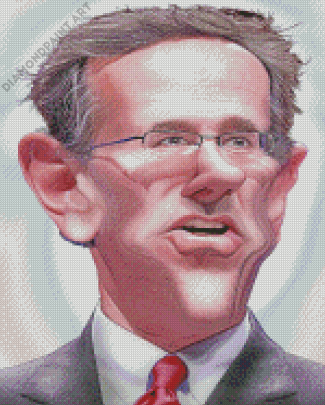 Rick Santorum Caricature Diamond Paintings