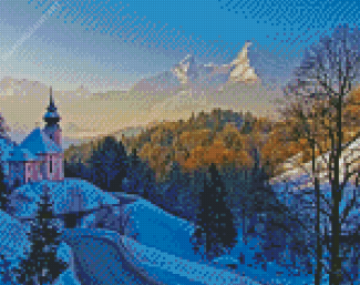 Snow Winter Bavaria Diamond Paintings