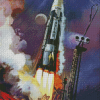 Space Nasa Rocket Diamond Paintings