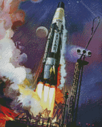 Space Nasa Rocket Diamond Paintings