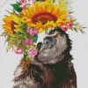 Sunflower And Sloth Diamond Painting