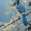 The Blue Jay In Winter Diamond Painting
