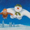 The Snowman Animated Film Diamond Painting