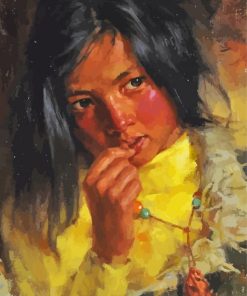 Tibet Girl Art Diamond Paintings