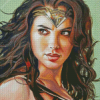Wonder Woman Art Illustration Diamond Painting