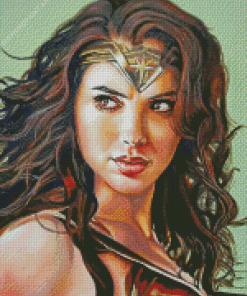 Wonder Woman Art Illustration Diamond Painting