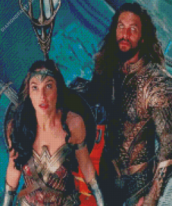 Wonder Woman And Aquaman Diamond Painting