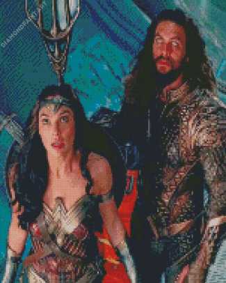 Wonder Woman And Aquaman Diamond Painting