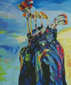 Abstract Golf Bag Diamond Painting
