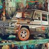 Abstract Mercedes G Wagon Diamond Paintings