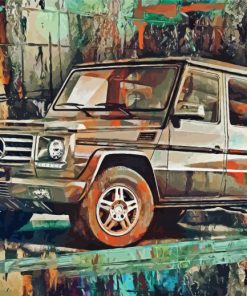 Abstract Mercedes G Wagon Diamond Paintings
