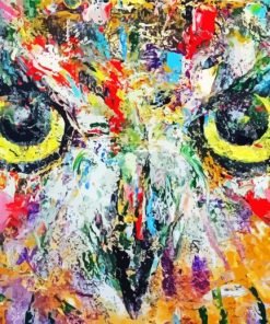 Abstract Mystic Owl Diamond Painting