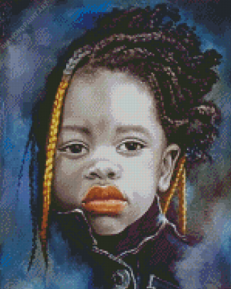 Aesthetic African Child Art Diamond Painting