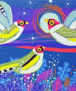 Aesthetic Three Birds Art Diamond Paintings