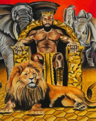 Aesthetic African King Diamond Painting