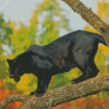 Aesthetic Black Jaguar On Tree Diamond Painting