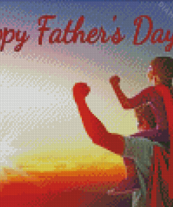Aesthetic Happy Fathers Day Diamond Paintings