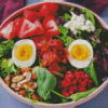 Aesthetic Morning Breakfast Egg And Salad Diamond Painting