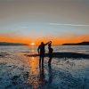 Aesthetic Silhouette Couple Dancing On The Beach Diamond Painting