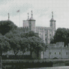 Black And White Tower Of London Diamond Painting