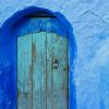 Blue House With Blue Door Diamond Paintings