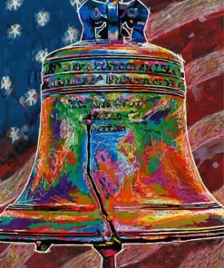 Colorful Liberty Bell Diamond Painting