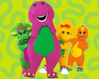 Cool Barney And Friends Diamond Paintings