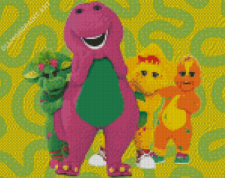 Cool Barney And Friends Diamond Paintings