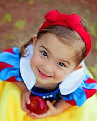 Cutie Wearing Snow White Costume Diamond Paintings