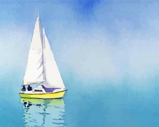 Dinghy Sailing Artwork Diamond Painting