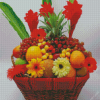 Flowers And Fruits Basket Diamond Painting
