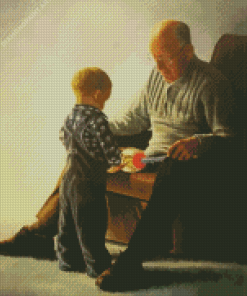 Grandson And Grandpa Diamond Painting