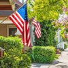 Houses With American Flag Diamond Painting