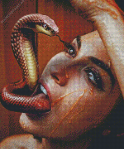 Lady With Snake Tongue Diamond Painting