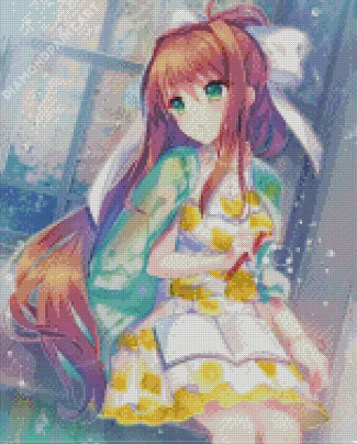 Monika Anime Character Diamond Paintings