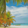 Palm Trees In Montego bay Jamaica Diamond Painting
