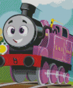 Purple Thomas And Friends Diamond Painting
