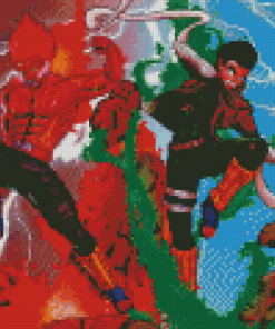 Rock Lee And Might Guy Diamond Painting