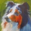 Rough Collie Dog Art Diamond Painting