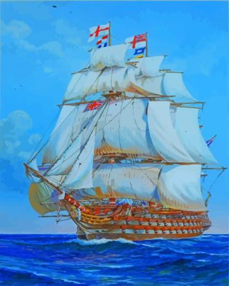 Sea British Navy Ships Diamond Paintings