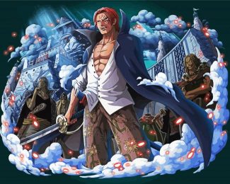 Shanks One Piece Manga Anime Diamond Painting