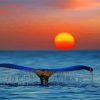 Sunset Whale Tail Diamond Painting